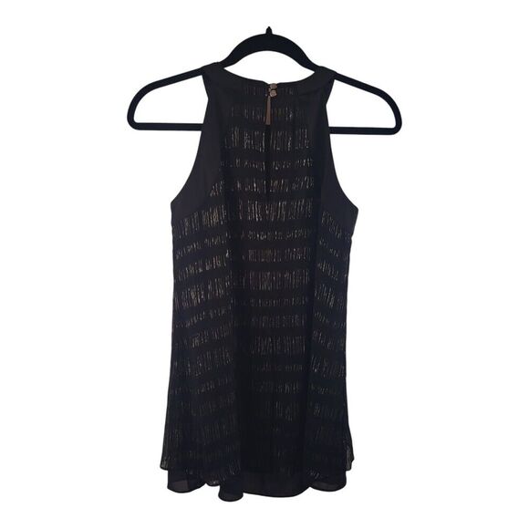 WHITE HOUSE BLACK MARKET Womens 0 XS Shimmer Silk Metallic Halter Tank Top - Picture 10 of 11